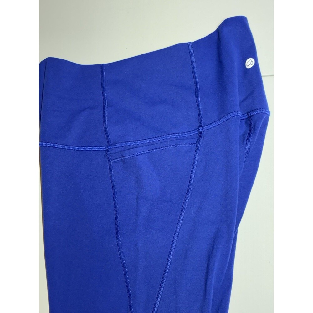 Crz yoga Leggings Sz xs royal Blue Ankle Pilates pockets athletic - Picture 6 of 13